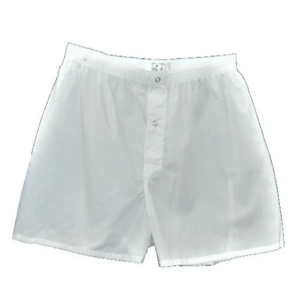 VINTAGE Munsingwear Men's White Gripper Woven Boxers 2-Pack Size XL